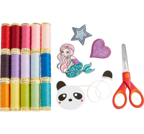 G&uuml;termann Sewing Friends Collection Box sewing thread set 15 x 100 m, incl. accessories