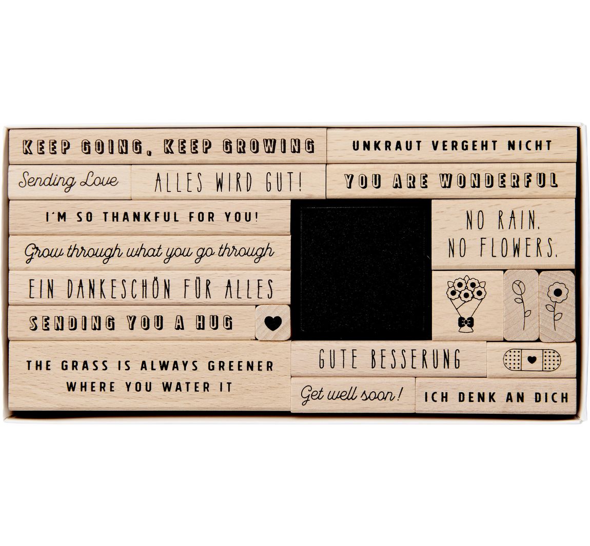 XL Stempel set "Alles komt goed!"