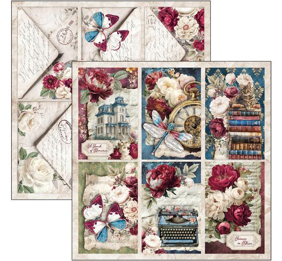 Ciao Bella scrapbookpapier "Bohemian Burgundy"