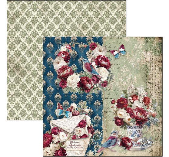 Ciao Bella scrapbookpapier "Bohemian Burgundy"