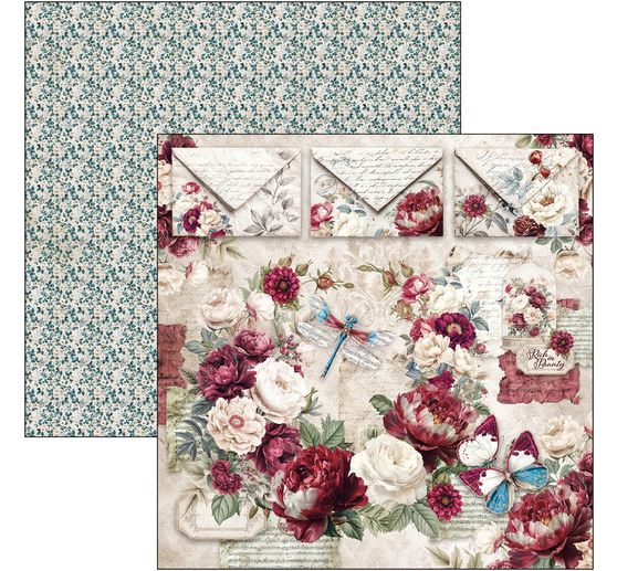 Ciao Bella scrapbookpapier "Bohemian Burgundy"