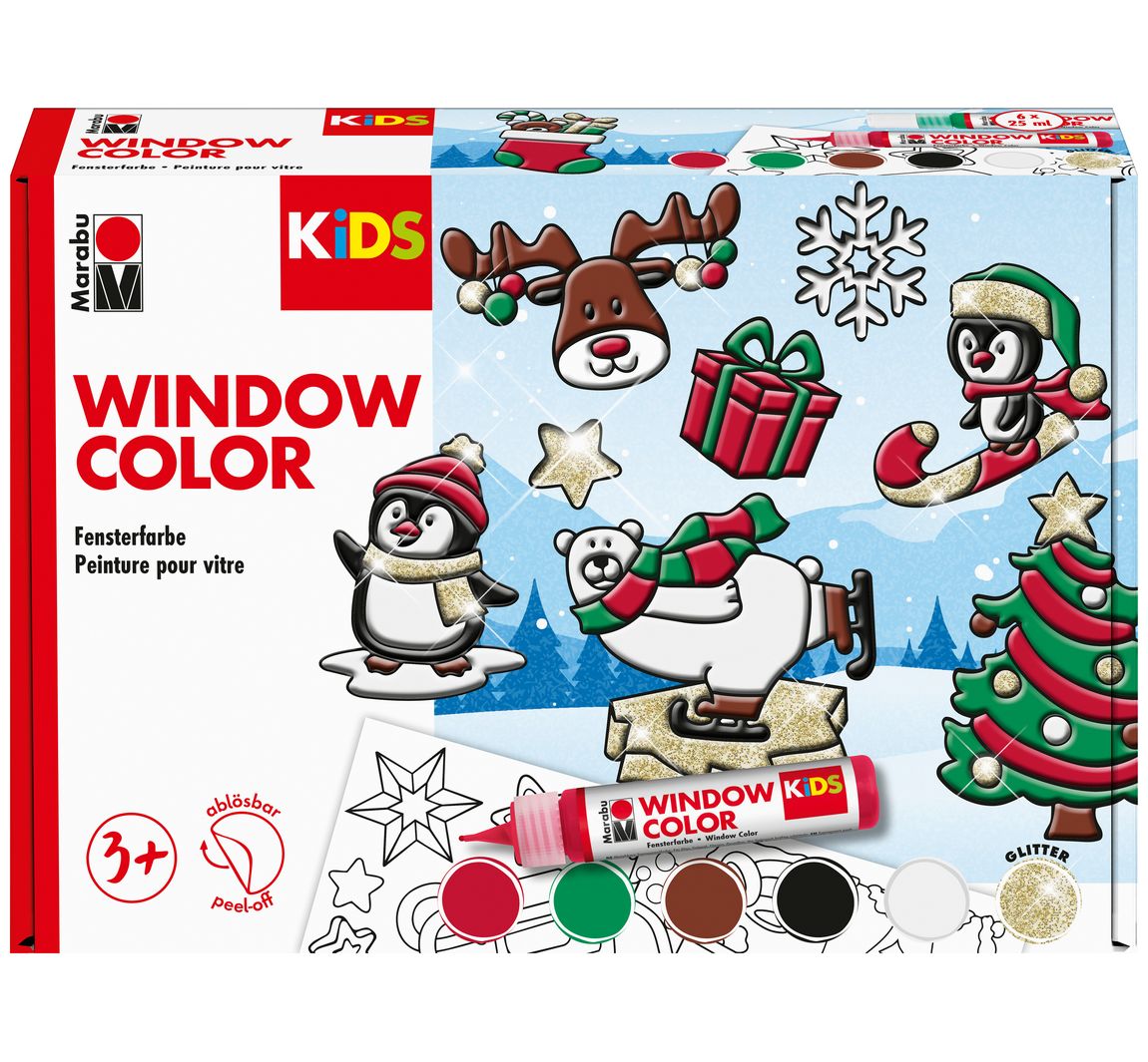 KiDS Window Color "Winterplezier", 6 x 25 ml