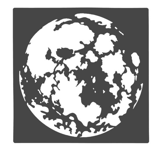VBS Stencil "Moon", 30 x 30 cm