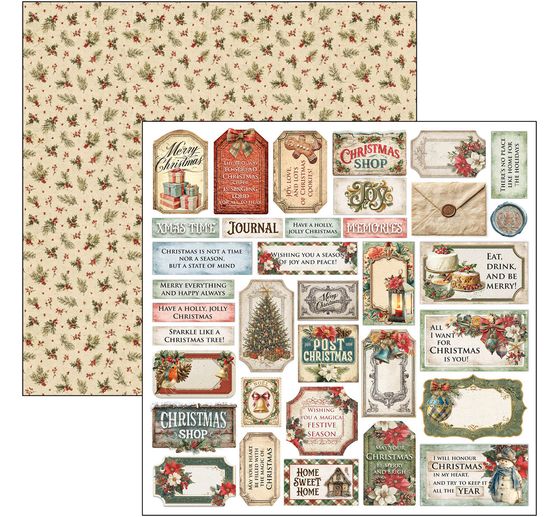 Ciao Bella scrapbook papier "Merry & Bright"