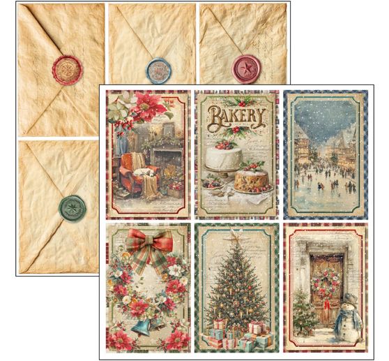 Ciao Bella scrapbook papier "Merry & Bright"