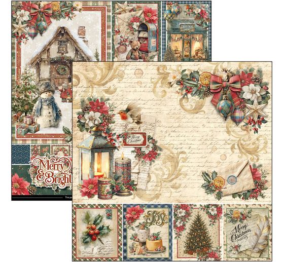 Ciao Bella scrapbook papier "Merry & Bright"