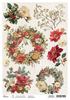 Ciao Bella motief strozijde "Merry & Bright - Floral Wreaths"