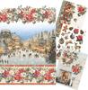 Ciao Bella motief strozijde assortiment "Merry & Bright", set van 4