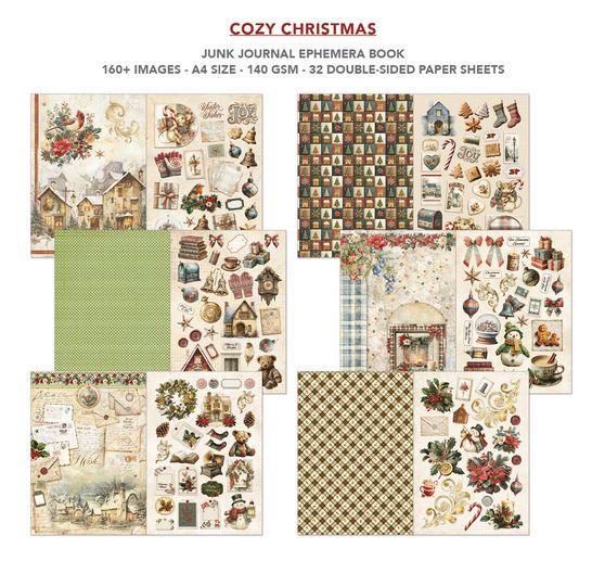 Ciao Bella Junk Journal & Ephemera Book "Cozy Christmas"