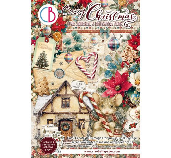 Ciao Bella Junk Journal & Ephemera Book "Cozy Christmas"