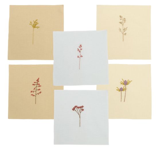 Embroidery pack "Flowers and Grasses", pre-drawn