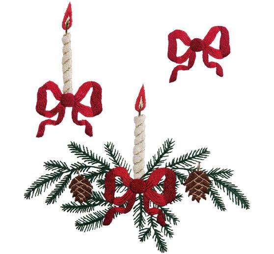 Stick & Stitch "Kaarsen en strikken"