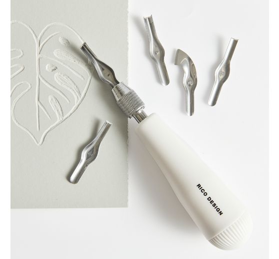 Rico Design Linoleum cutting tool, 6 parts
