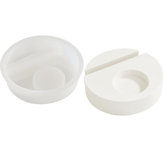 VBS Silicone mould "Tealight holder - Round" with plug edge