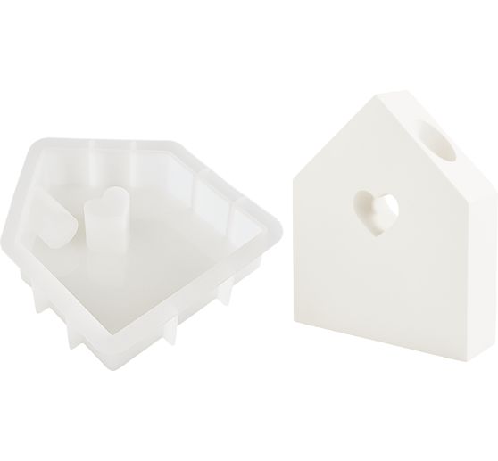 VBS Siliconen gietvorm "Huis met kaarshouder"
