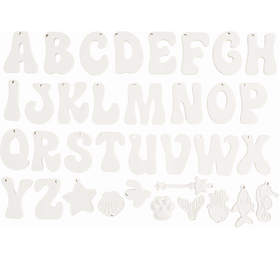 VBS Silicone mould "Letter pendants"
