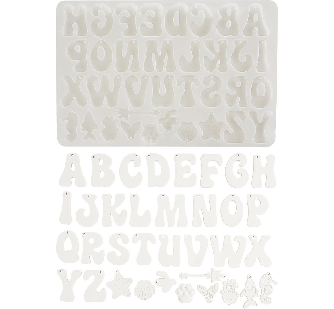 VBS Siliconen gietvorm "Letterhangers"