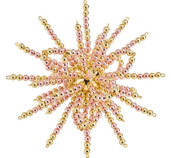 Complete set voor kralenster "Light Pink-Gold"