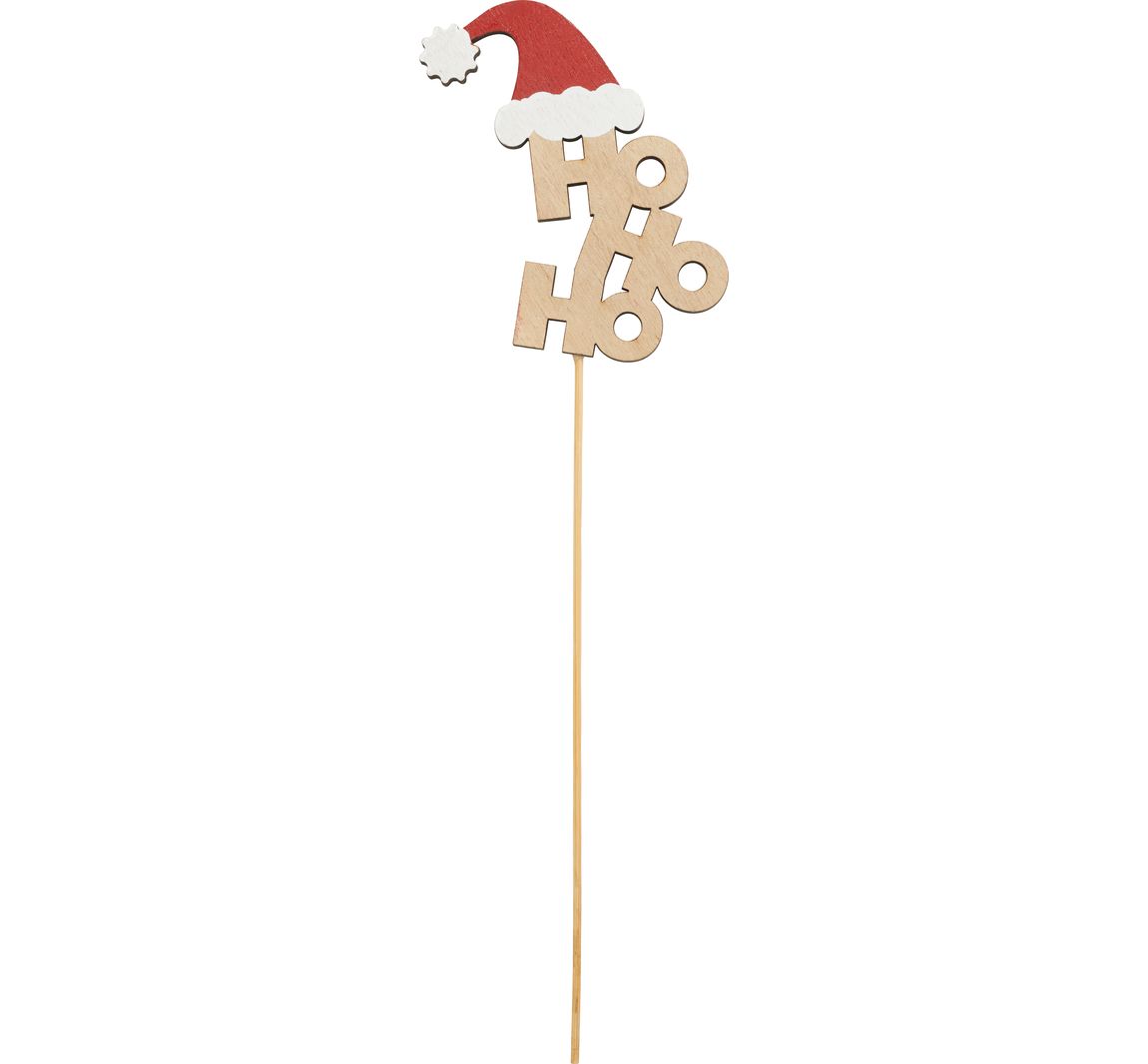 Houten steker "HoHoHo"