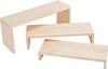VBS Houten plank&nbsp;"Trapvorm", set van 3