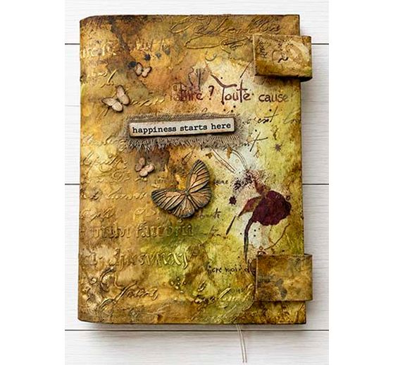 Stamperia Sjabloon "Flowers and Poems - Latin Inspirations", 20 x 25 cm
