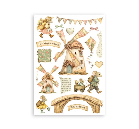 Stamperia Washi pad "Cozy Family"