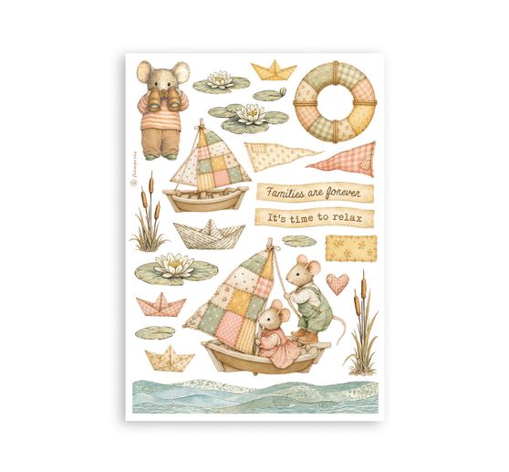 Stamperia Washi pad "Cozy Family"
