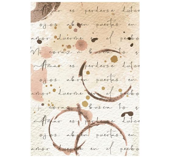 Stamperia Motief strozijde backgrounds "Flowers and Poems", DIN A6, set van 8