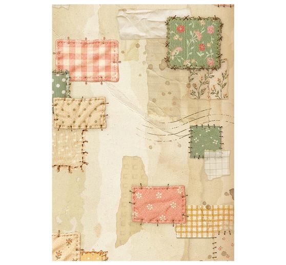 Stamperia Motief strozijde backgrounds "Cozy Family", DIN A6, set van 8