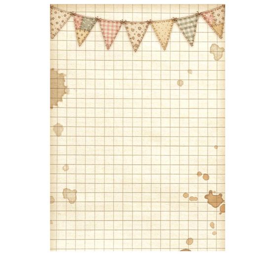 Stamperia Motief strozijde backgrounds "Cozy Family", DIN A6, set van 8