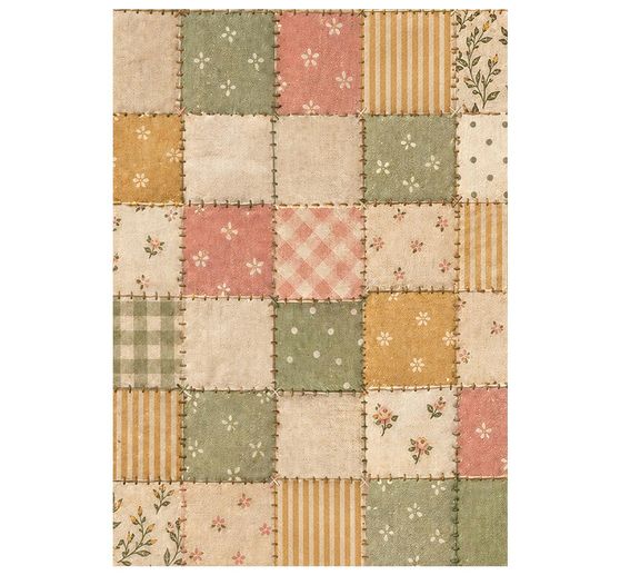 Stamperia Motief strozijde backgrounds "Cozy Family", DIN A6, set van 8