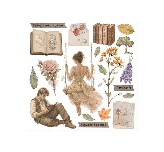 Stamperia Rub On assortiment "Flowers and Poems"