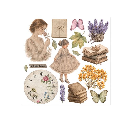 Stamperia Rub On assortiment "Flowers and Poems"