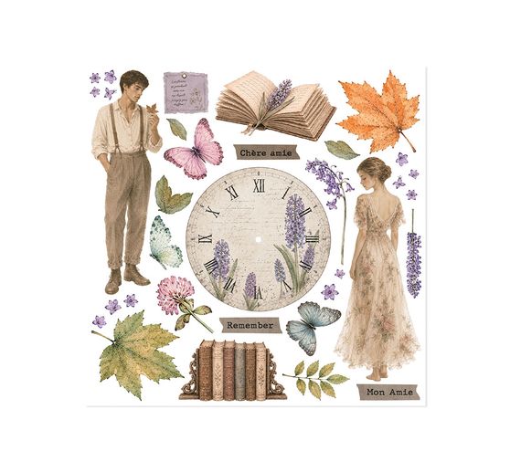 Stamperia Rub On assortiment "Flowers and Poems"