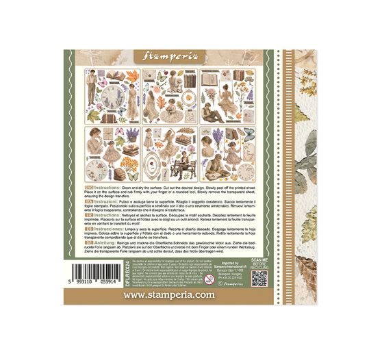 Stamperia Rub On assortiment "Flowers and Poems"