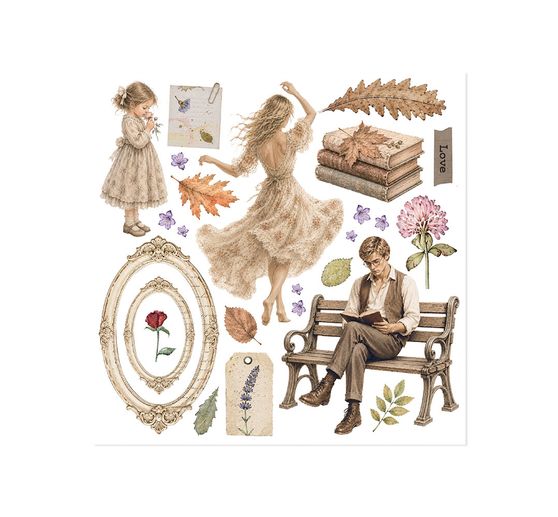 Stamperia Rub On assortiment "Flowers and Poems"