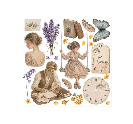 Stamperia Rub On assortiment "Flowers and Poems"
