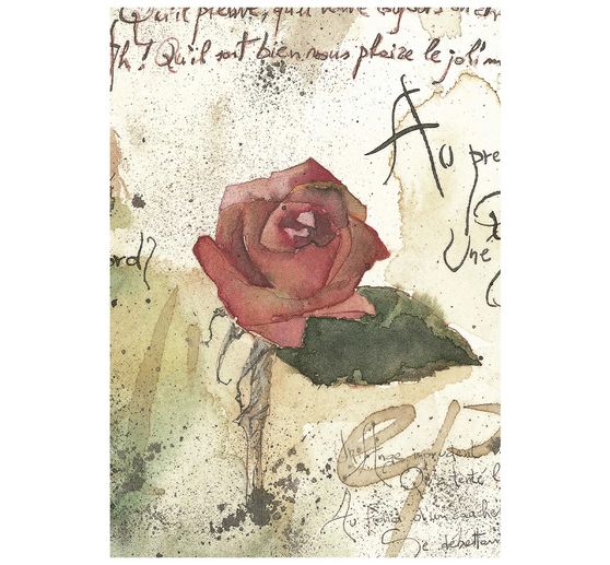Stamperia Motief strozijde assortiment "Flowers and Poems", DIN A6, set van 8