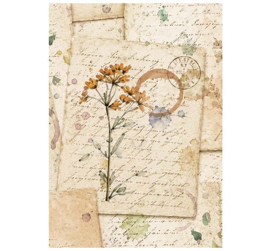 Stamperia Motief strozijde assortiment "Flowers and Poems", DIN A6, set van 8