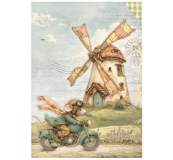Stamperia Motief strozijde assortiment "Cozy Family", DIN A6, set van 8