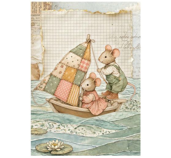 Stamperia Motief strozijde assortiment "Cozy Family", DIN A6, set van 8