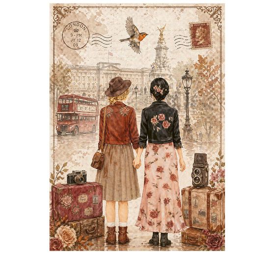 Stamperia Motief strozijde assortiment "Our Way", DIN A6, set van 8