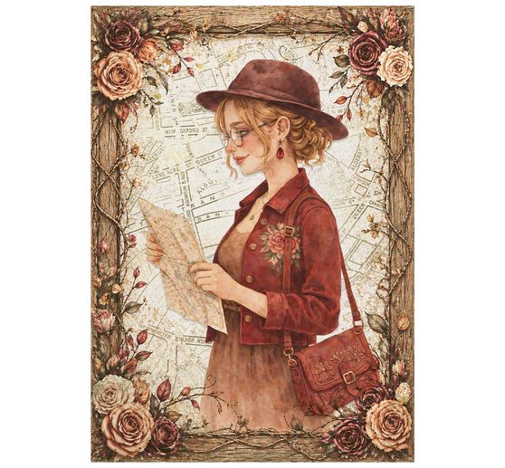 Stamperia Motief strozijde assortiment "Our Way", DIN A6, set van 8