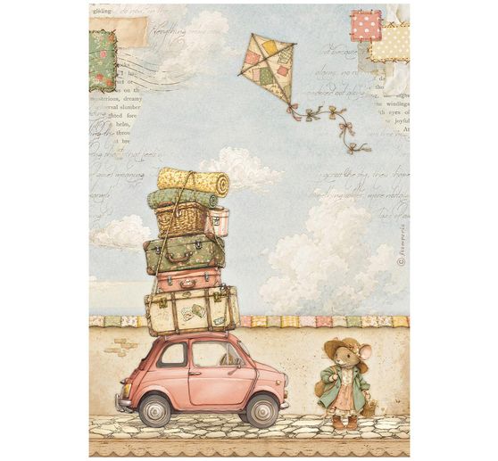 Stamperia Motief strozijde assortiment "Cozy Family", DIN A4, set van 6