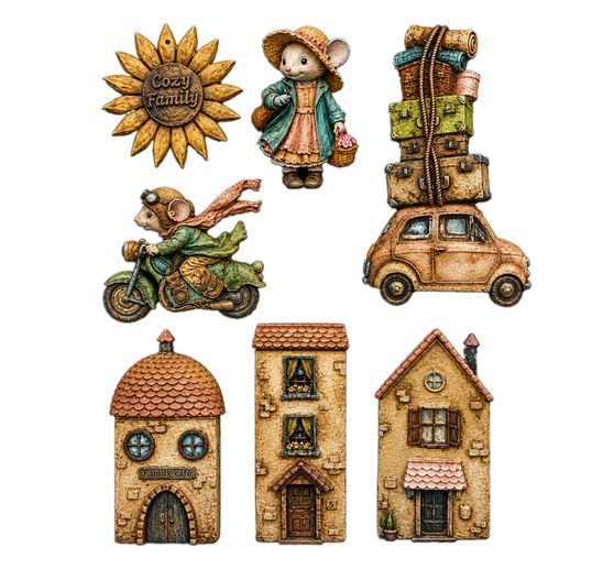 Stamperia Silicon vorm A5 "Cozy Family"