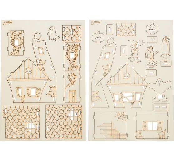 Wooden building kit "Halloween House"