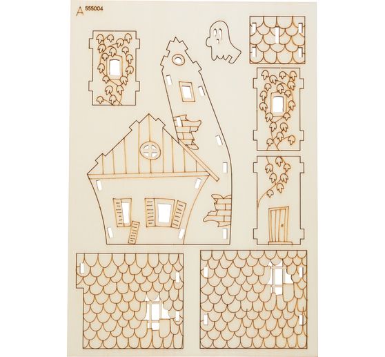 Wooden building kit "Halloween House"