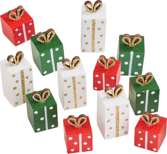 VBS Mini wooden gifts, set of 12