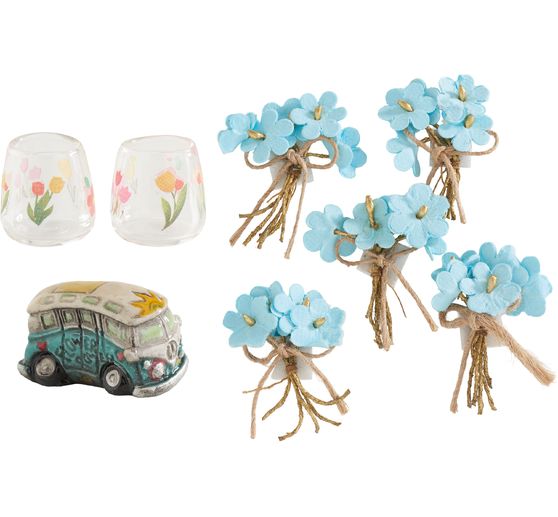 Miniatuurset "Flower Power Deco"