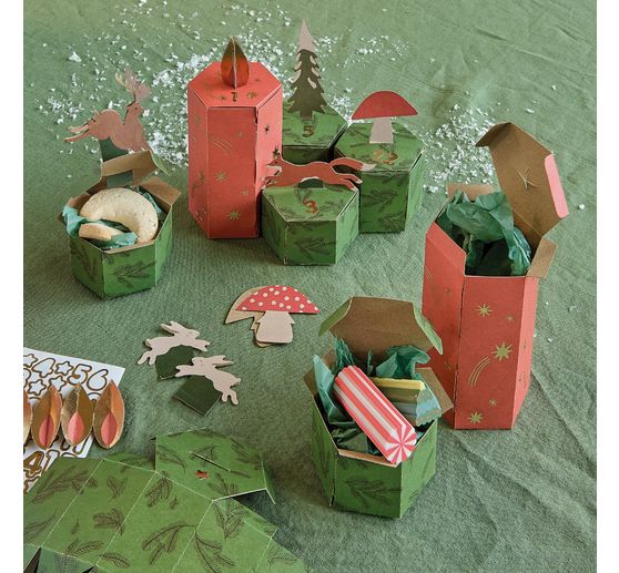 Adventskalender knutselset "Bosdieren"